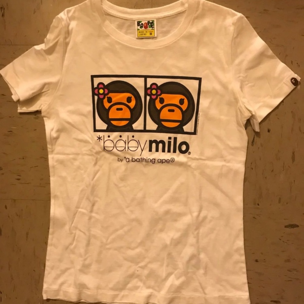 BAPE MILO TEE SIZE XS LADIES